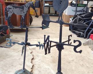 Horse & Chicken Metal Weather Veins