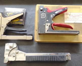 Three Vintage Staple Guns Incl. Craftsman
