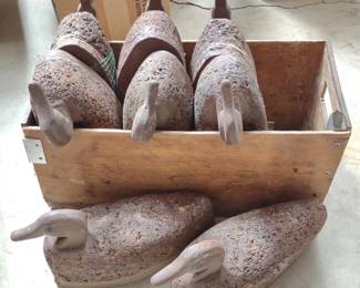 8 Cork Duck Decoys