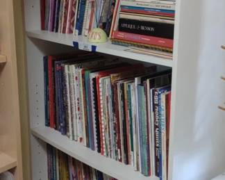 Book Shelf w/ Sewing, Quilting & Craft Books - B