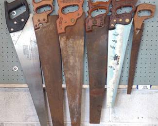 Six Vintage Hand Saws