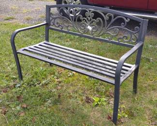 Outdoor Metal Patio / Garden Bench A