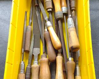Vintage Wooden Handle Rasps / Files A