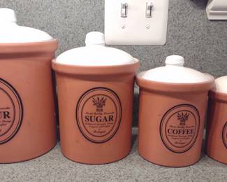 Himark Terracatta Kitchen Canister Set