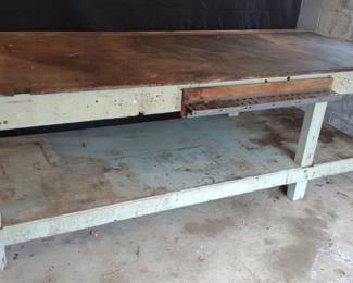 Large Wooden Work Bench