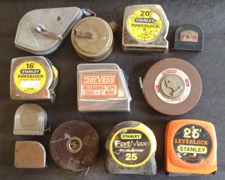 Vintage Tape Measures & Chalk Lines
