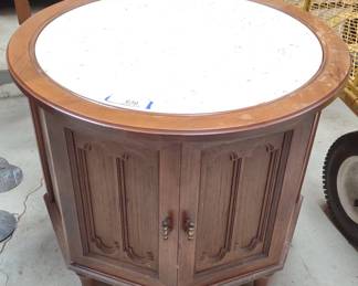 Vintage Stone Top Cupboard Coffee Table