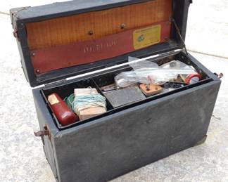 Vintage Tool Box / Chest w/ Tools