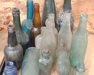 Antique Glass Bottles (Incl. Soda Bottles)
