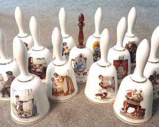 Norman Rockwell Porcelain Bell Set