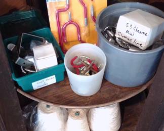 Assortment of Hardware & Cotton String