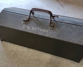 Vintage Metal Machinist Tool Chest / Box