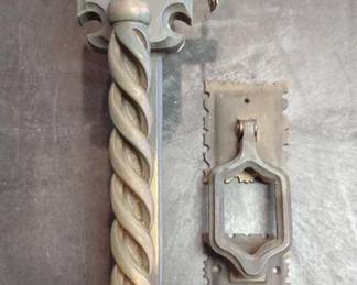 Antique Door Knocker & Handle