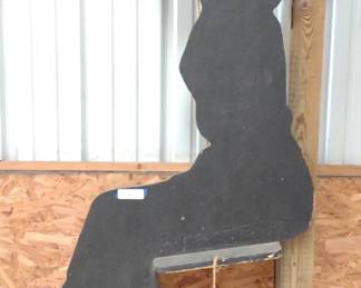 5' Wood Outdoor Silhouette Cutout of Lady