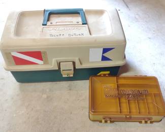 Two vintage Plano Fishing Tackle Boxes