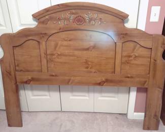 Scroll Decorated Headboard