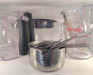 Glass & Stainless Steel Measuring Cups