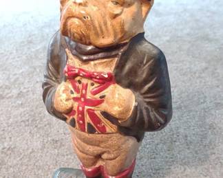 Vintage Cast Iron British Bulldog Doorstop