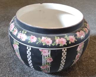 Crown Ducal Rose Decorated Fish Bowl Planter
