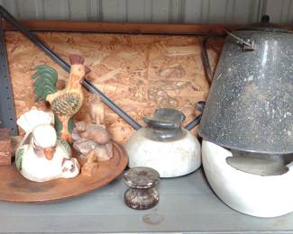 Enamel Bedpan, Graniteware, Insulators & More