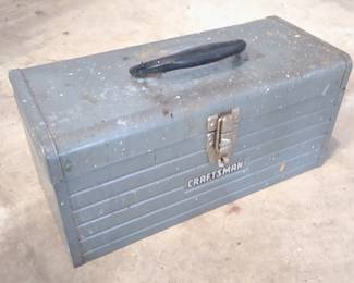 Vintage Craftsman Steel Toolbox