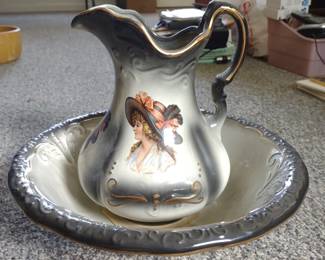 R.S. Prussia Wash Basin & Pitcher Set