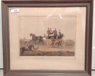 James Pollard Fox Hunt Hand-colored Etching