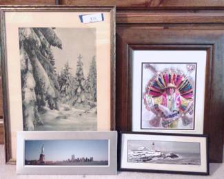 4 Signed Framed Photographs