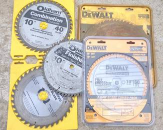 6 Saw Blades Incl. New DeWalt 2 Pack