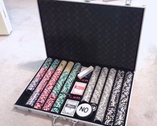 Poker Chip Set in Aluminum Carry Case