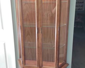 Lighted Glassfront Curio Cabinet