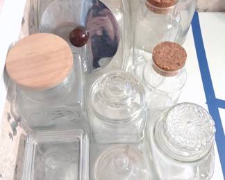 Glass Kitchen Canisters, Containers & Jars