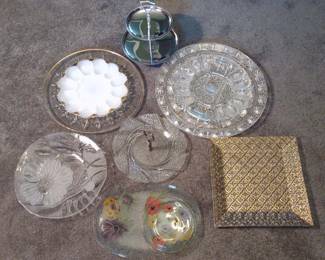 Serving Trays & Glass Platters (Egg Trays, 2 Tier)
