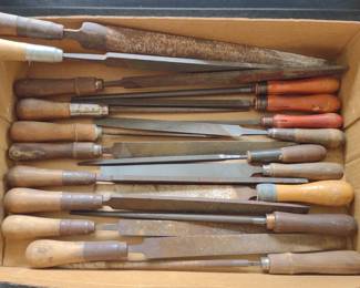 Vintage Wooden Handle Rasps / Files C