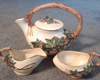 Vintage McCoy Pottery Ivy Tea set