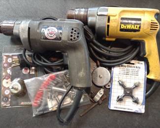 Two Corded Drills (DeWalt & B&D)