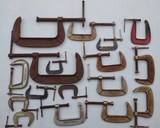 Vintage Wood Working C Clamps