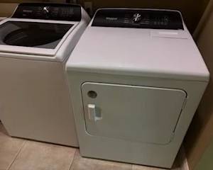 Newer Whirlpool washer and dryer