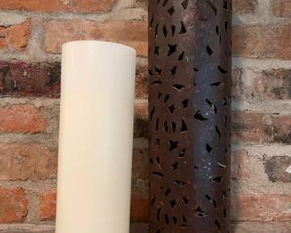 Candle holder and battery operated candle