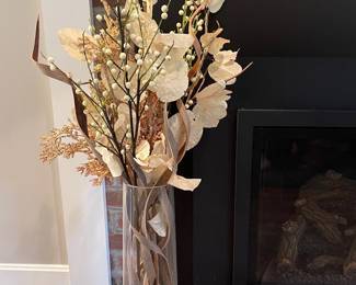 Arrangement, Tall Glass Vase