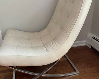 William Sonoma Custom Leather Chair