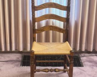 Set of 2 Ladder Back Chairs