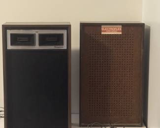 Vintage Electrophonic Modular Stereo System Includes: 2 Electrophonic Electroflex Speakers (one is needs a repair)