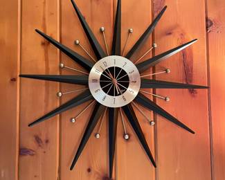 MCM Seth Thomas Starburst Clock