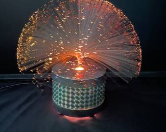 Vintage MCM Fiber Optic Lamp