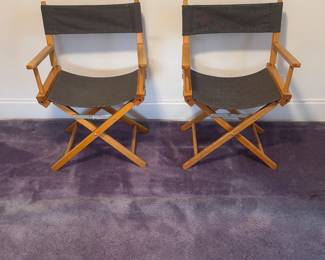 2 Director Style Chairs