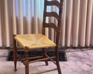 Set of 2 Ladder Back Chairs