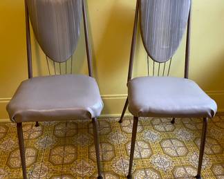 Set of 2 MCM Metal Chairs