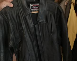 River Road Black leather jacket