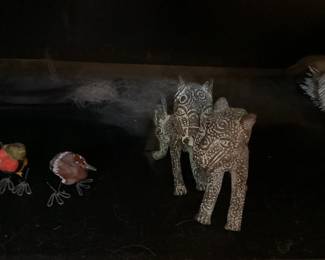 Benin Nigeria African Art Bronze Leopard